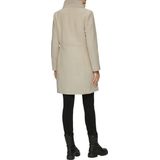 s.Oliver - Tussenmantel - Lichtbeige - Klassieke Mantel - Knoopsluiting, Licht Gevoerd, Ritszakken