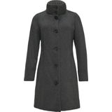 s.Oliver - Tussenmantel - Lichtbeige - Klassieke Mantel - Knoopsluiting, Licht Gevoerd, Ritszakken