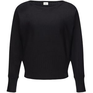 Knitwear - Effen - Vleermuismouwen - Boothals - Lange Mouw