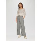 s.Oliver BLACK LABEL - Trui - Lichtbeige/Wit - Gebreide Truien