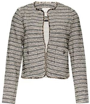 Binnenjas - Casual - Korte Jas - Bouclé Look - Regular Fit - Lange Mouwen