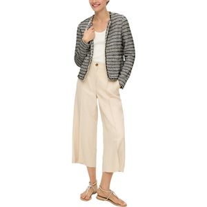 s.Oliver BLACK LABEL Bolerojacke, ohne Kapuze, ohne Verschluss und aus Bouclé