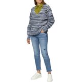 Gebreide Trui - V-hals - Gestreept - Casual Look