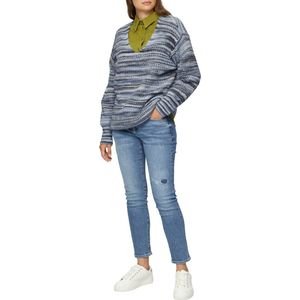 Gebreide Trui - V-hals - Gestreept - Casual Look