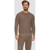 s.Oliver - Trui - Donkerblauw - Knitwear - Halve Rits