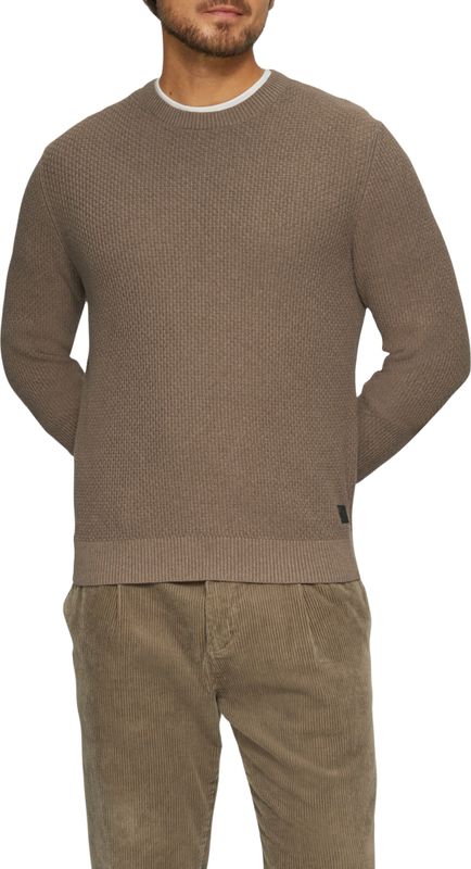 s.Oliver - Trui - Donkerblauw - Knitwear - Halve Rits