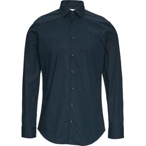 Hemd - Kentkraag - Lange Mouwen - Effen - Regular Fit - Zakelijk