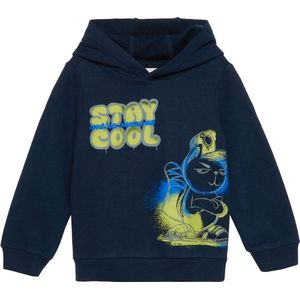 s.Oliver - Sweatshirt - Blauw - Met Capuchon - Lange Mouw