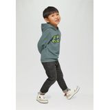 s.Oliver - Sweatshirt - Blauw - Met Capuchon - Motiefprint