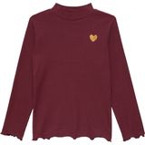 T-shirt - Lange Mouwen - Slim-fit - Geborstelde Katoenmix