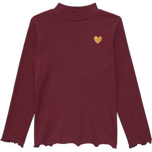 T-shirt - Lange Mouwen - Slim-fit - Geborstelde Katoenmix