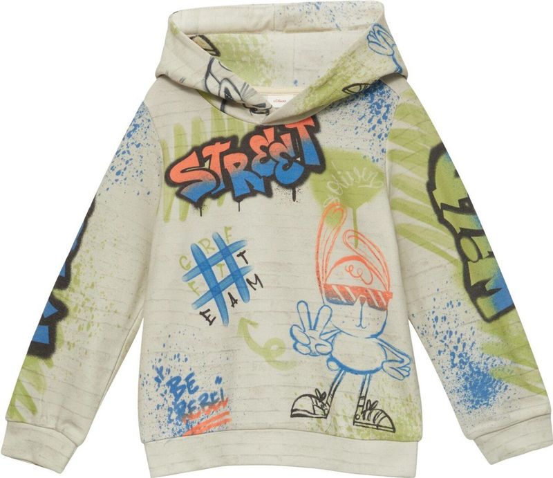 Sweatshirt - Met Motief en Capuchon