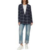 Blazer - Geruit - Gedeeltelijk Gevoerd - Normale Pasvorm - Lange Mouw