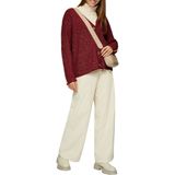 Gebreid Vest - Wolmix - Met Contrastdetails