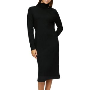 s.Oliver Casual - Gebreide Jurk - Mêlee - Viscosemix - Midi - Lange Mouwen