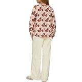 s.Oliver - Blouse - Beige / Roestbruin / Karmijnrood / Wit