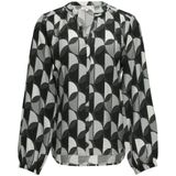 s.Oliver - Blouseshirt - Grijs - Lange Mouw - Losse Pasvorm