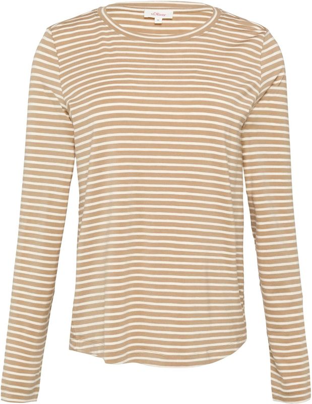 s.Oliver - T-Shirt - Gestreept - Lange Mouwen - Regular Fit