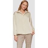 s.Oliver - Blouse - Beige - Klassieke Blouse - Lange Mouw