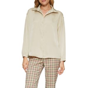 s.Oliver - Blouse - Beige - Klassieke Blouse - Lange Mouw