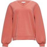 s.Oliver - Sweatshirt - Abrikoos - V-hals - Lange Mouw