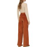 s.Oliver - Shirt - Sand/Wit - Jersey - Rechte Zoom, Col, Gestreept, Lange Mouw