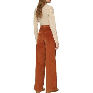 s.Oliver - Shirt - Sand/Wit - Jersey - Rechte Zoom, Col, Gestreept, Lange Mouw