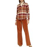 s.Oliver - Blouse - Geruit - Viscosemix - Normale Pasvorm