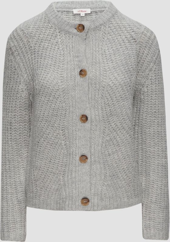 Gebreid Vest - Effen - Knitwear - Lange Mouw - Normale Pasvorm