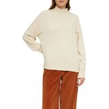 Pullover - Opstaande Kraag - Lange Mouwen - Geribbelde Structuur - Regular Fit