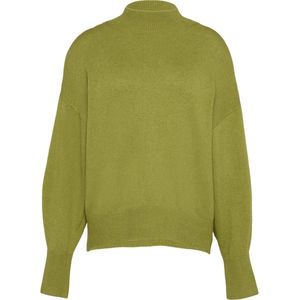 Pullover - Opstaande Kraag - Lange Mouwen - Geribbelde Structuur - Regular Fit