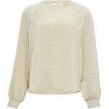 Blouse - Blouseshirt - Satijn - Effen - Lange Mouw