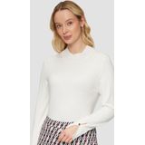 Trui - Effen - Knitwear - Geribbelde Kraag - Lange Mouw