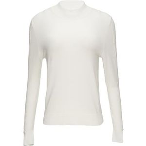 Trui - Effen - Knitwear - Geribbelde Kraag - Lange Mouw