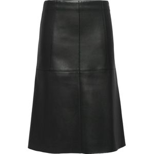 s.Oliver BLACK LABEL - Rok - Leerlook - Kunstleer - Knielang