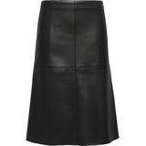 s.Oliver BLACK LABEL - Rok - Leerlook - Kunstleer - Knielang