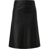 s.Oliver BLACK LABEL - Rok - Leerlook - Kunstleer - Knielang