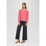 Trui - Effen - Knitwear - Boothals - Lange Mouw - Normale Pasvorm