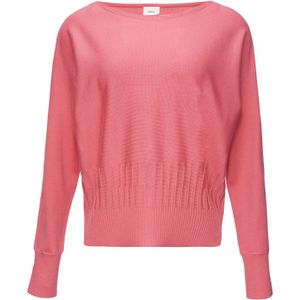 Gebreide Trui - Effen - Knitwear - Boothals - Lange Mouw