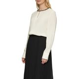 s.Oliver BLACK LABEL - Blouse - Zwart - Katoen - Lange Mouwen