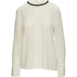 s.Oliver BLACK LABEL - Blouse - Zwart - Katoen - Lange Mouwen