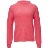 Trui - Effen - Knitwear - Opstaande Kraag - Lange Mouw - Losse Pasvorm