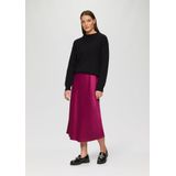 Gebreide Trui - Effen - Knitwear - Opstaande Kraag - Lange Mouw