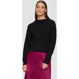 Gebreide Trui - Effen - Knitwear - Opstaande Kraag - Lange Mouw