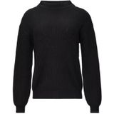 Gebreide Trui - Effen - Knitwear - Opstaande Kraag - Lange Mouw