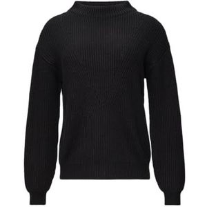 Gebreide Trui - Effen - Knitwear - Opstaande Kraag - Lange Mouw