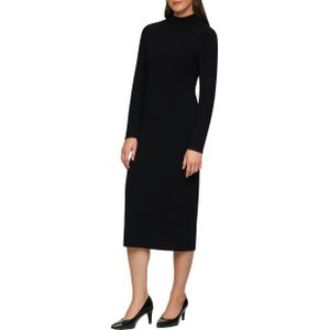 s.Oliver - Lange Slim-Fit Jurk - Gebreid - Viscosemix