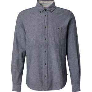 Overhemd - Gestructureerd - Regular Fit - Buttondownkraag