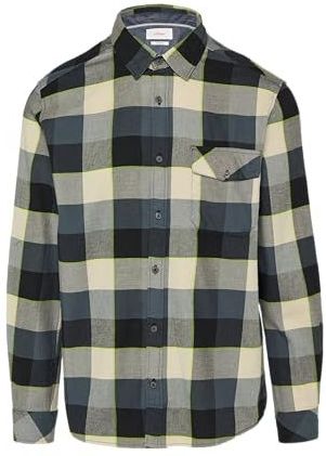 s.Oliver - Hemd - Geruit - Lichtgewicht Stretchkatoen