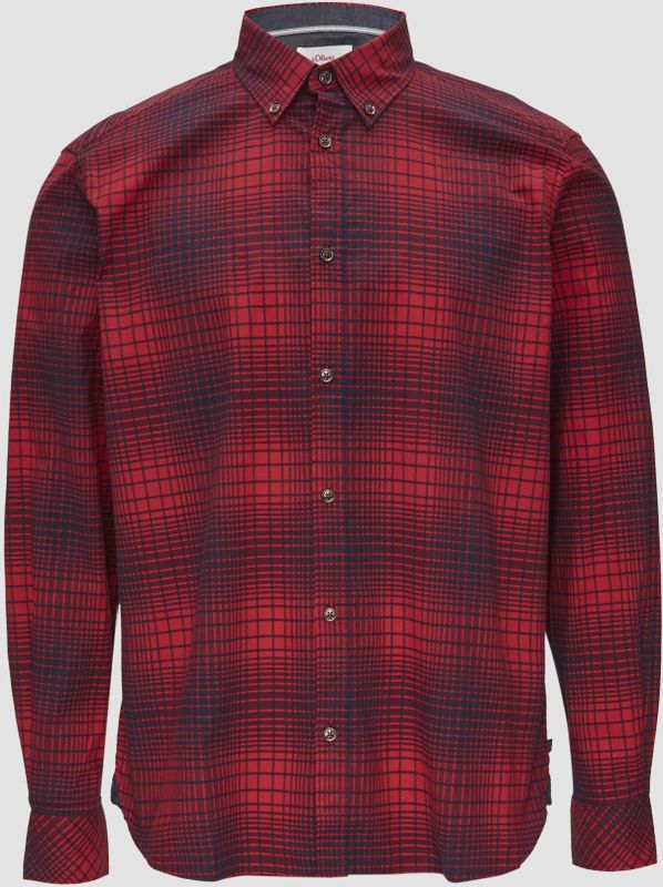 Overhemd - Geruit - Katoen - Lange Mouw - Regular Fit